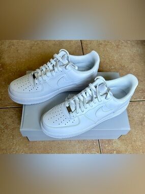 Mens Nike Air Force 1 “triple white “